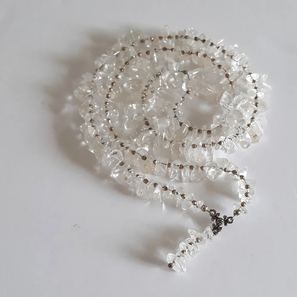 Clear Quartz Beaded Necklace 28